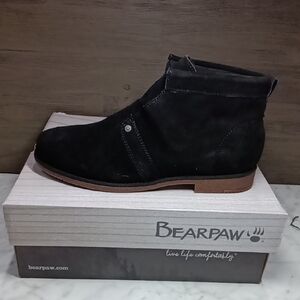 BearPaw Women's Size 9 Black Ankle Boot; Women's Slip On Shoes NEW